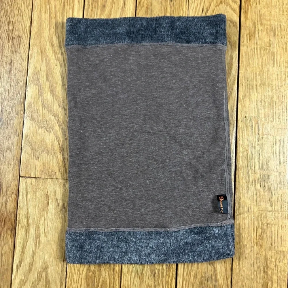 BINMEFVN Gray‎ Fleece Lined Neck Gaiter Warmer Scarf Winter Snood